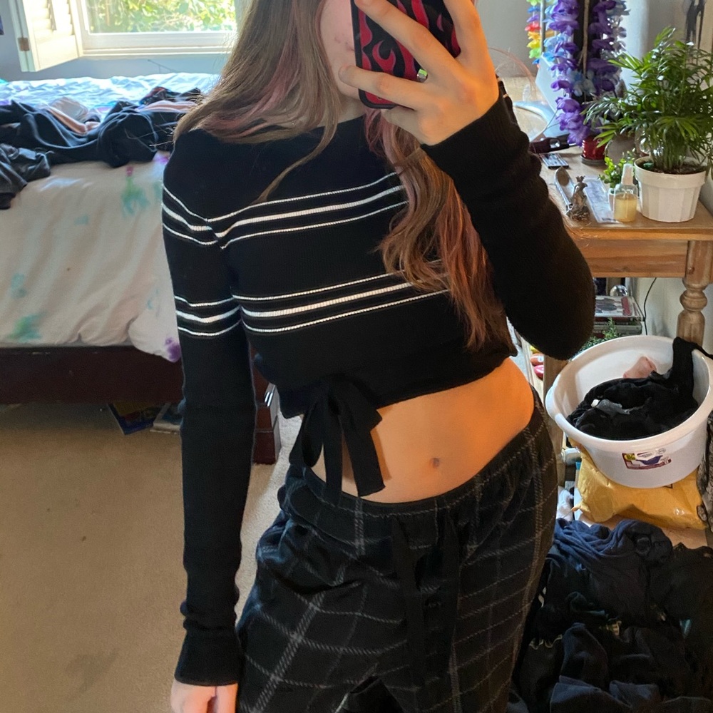 zara knit top💜